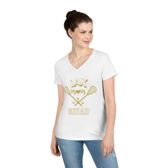 Lacrosse Mom V-Neck T-Shirt