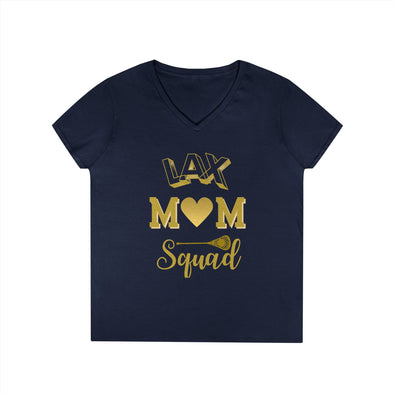 LAX Mom Squad V-Neck T-Shirt