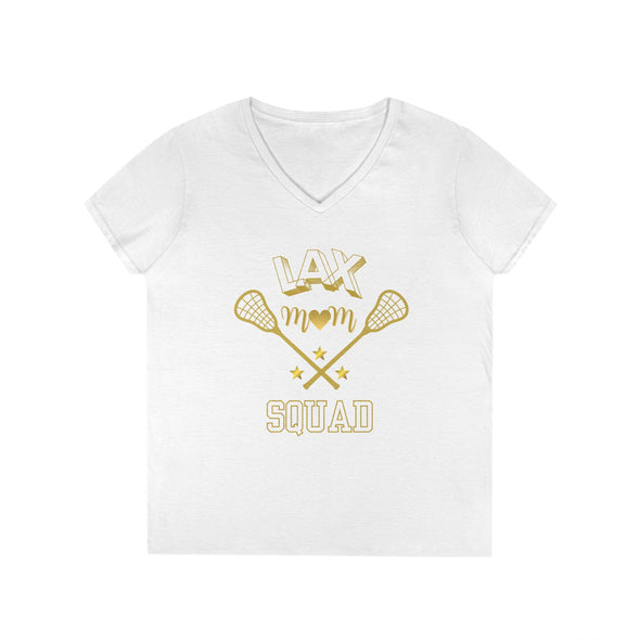 Lacrosse Mom V-Neck T-Shirt