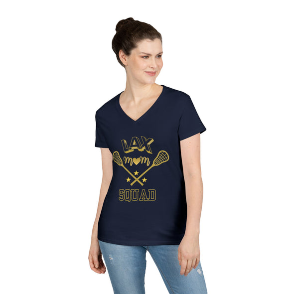 Lacrosse Mom V-Neck T-Shirt