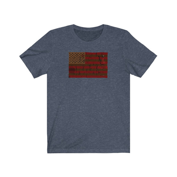 Red and Brown Flag Tee