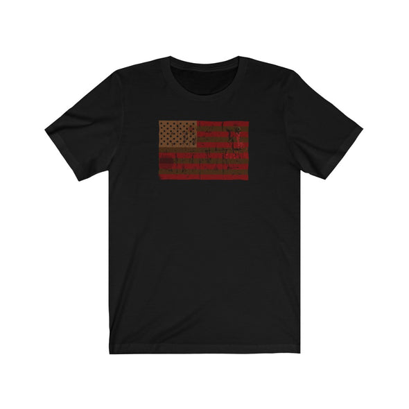 Red and Brown Flag Tee