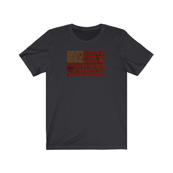 Red and Brown Flag Tee