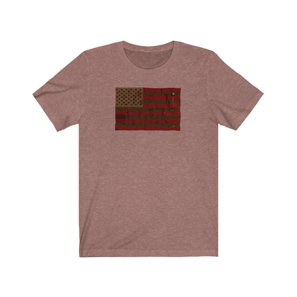 Red and Brown Flag Tee