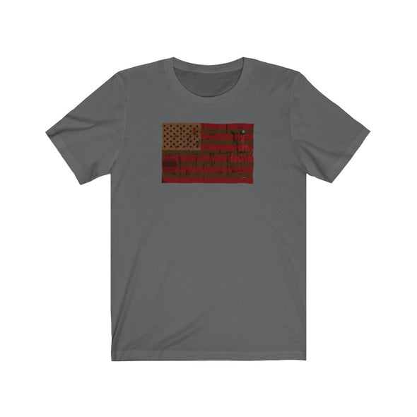 Red and Brown Flag Tee