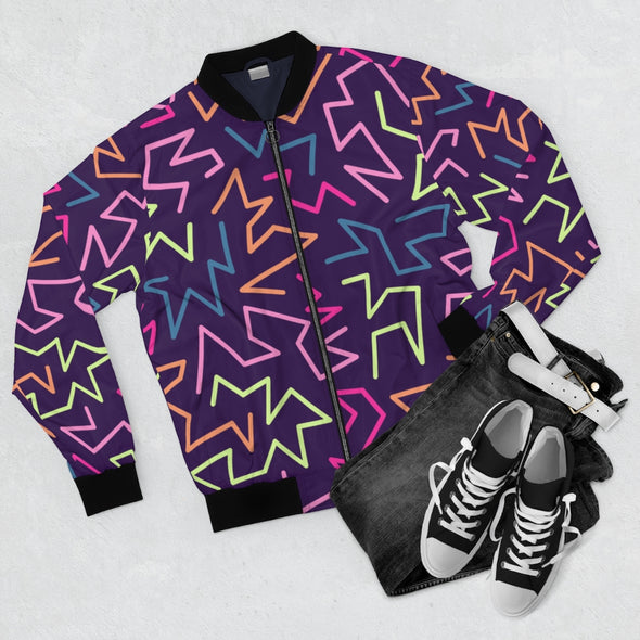 Zig Zag Bomber Jacket