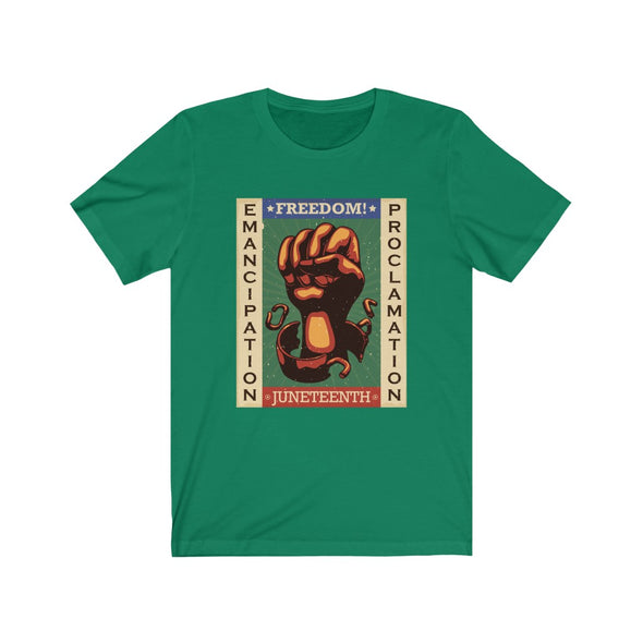 Breaking Chains Juneteenth Tee Green