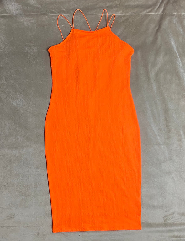 Orange Bodycon Dress