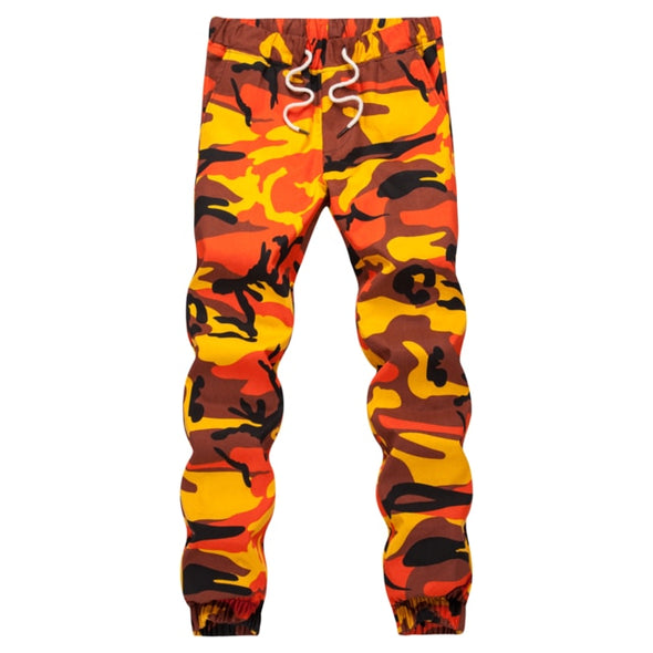 Orange Camouflage Sweatpants